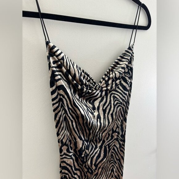 Revolve Runaway the Label Midi Zebra Dress - Picture 5 of 12